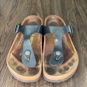 Gizeh Birkenstock black sandals
